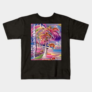 Summer Vibes, colorful Kids T-Shirt